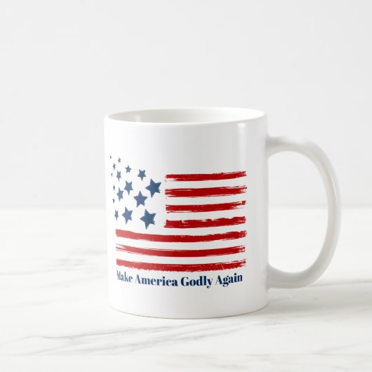 アメリカを再び神の国に コーヒーマグカップ (右)