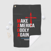 アメリカを再び神の国に トランプ大統領就任式 Maga ゴルフタオル (インサイチュ)