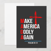 アメリカを再び神の国に トランプ大統領就任式 Maga セーブザデート (正面/裏面)