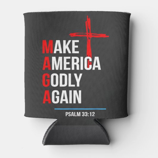 アメリカを再び神の国に トランプ大統領就任式 Maga 缶クーラー (正面)