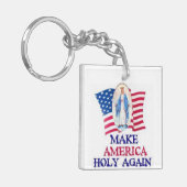 アメリカを再び神聖なキーチェーンにする キーホルダー (正面左)