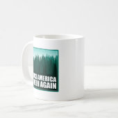 アメリカを再び緑にする コーヒーマグカップ (正面左)