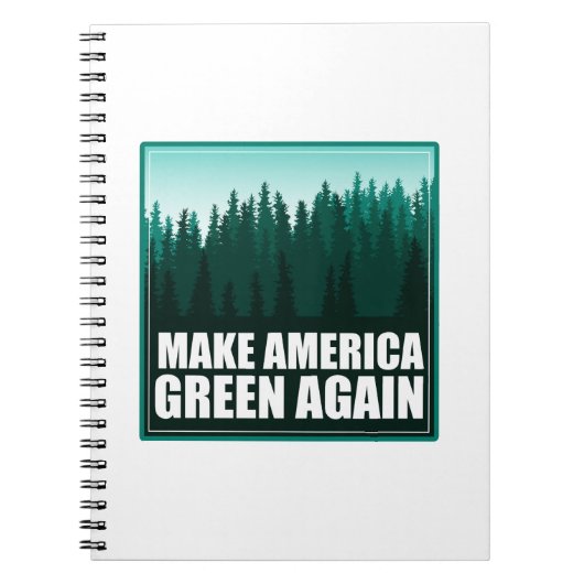 アメリカを再び緑にする ノートブック (正面)