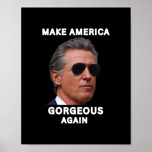 アメリカを再び美しく Gavin Newsom トローリング ポスター (正面)