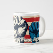 アメリカを再び自由に アート作品 ジャンボコーヒーマグカップ (正面右)