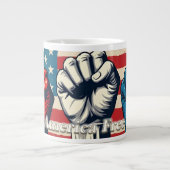 アメリカを再び自由に アート作品 ジャンボコーヒーマグカップ (正面)