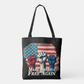 アメリカを再び自由に アート作品 トートバッグ (裏面)
