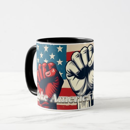 アメリカを再び自由に アート作品 マグカップ (正面左)