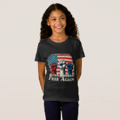 アメリカを再び自由に アート作品 Tシャツ (正面フル)