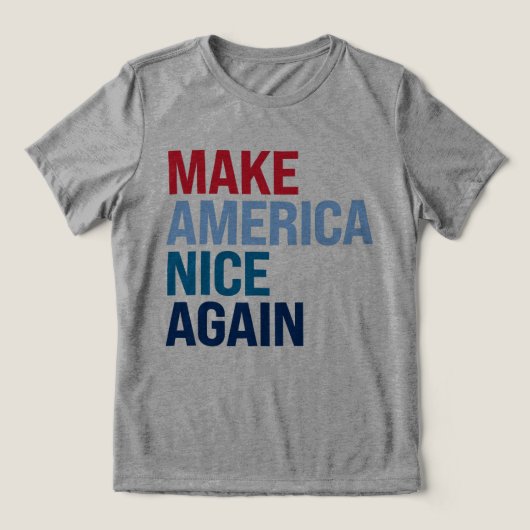 アメリカを再び良くする トライブレンドＴシャツ (デザイン正面)