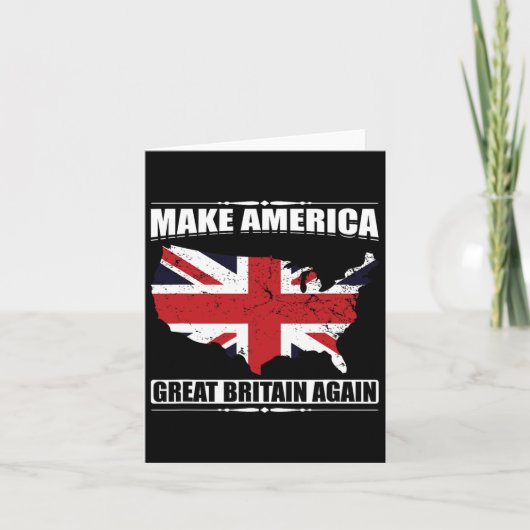 アメリカを再び英国にしよう アメリカ地図 イギリス カード (正面)