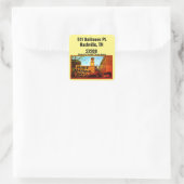 アメリカを再び親切にするステッカーTNトランプ スクエアシール (バッグ)