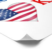 アメリカを再び親切にするデモポスター ポスター (角)