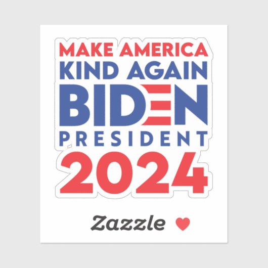 アメリカを再び親切にするバイデン氏大統領2024 シール (シート)