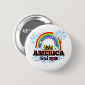 アメリカを再び親切にする 缶バッジ (正面&裏面)