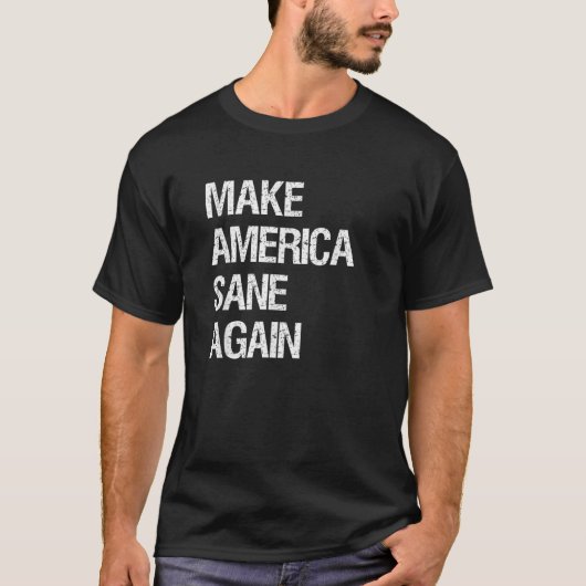 アメリカを再び赤にする Tシャツ (正面)