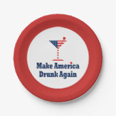 アメリカを再び酔わせろ ペーパープレート (正面)