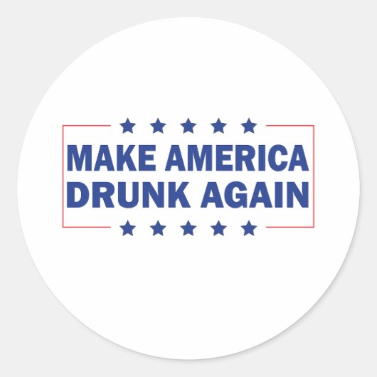 アメリカを再び酔わせろ ラウンドシール (正面)
