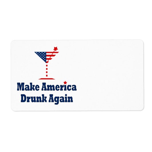 アメリカを再び酔わせろ ラベル (正面)