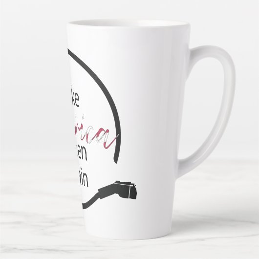 アメリカを再び電気自動車の充電器にする カフェラテマグ (右)