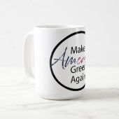アメリカを再び電気自動車の充電器にする コーヒーマグカップ (正面左)
