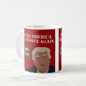 アメリカを再び高価にする – Mag コーヒーマグカップ (正面左)