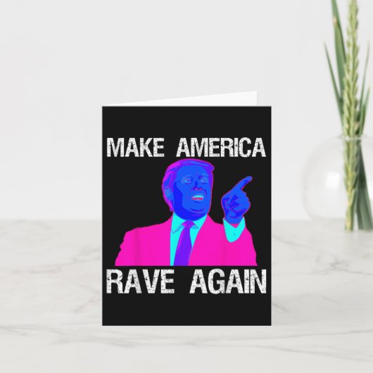 アメリカを再びEdmトランプおもしろいに輝かせる カード (正面)