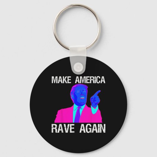 アメリカを再びEdmトランプおもしろいに輝かせる キーホルダー (正面)