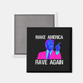 アメリカを再びEdmトランプおもしろいに輝かせる マグネット (正面/裏面)