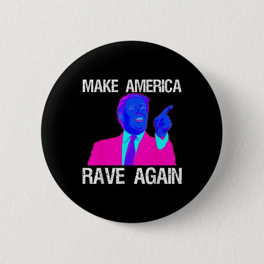 アメリカを再びEdmトランプおもしろいに輝かせる 缶バッジ (正面)