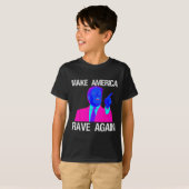 アメリカを再びEdmトランプおもしろいに輝かせる Tシャツ (正面フル)