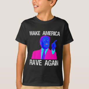 アメリカを再びEdmトランプおもしろいに輝かせる Tシャツ