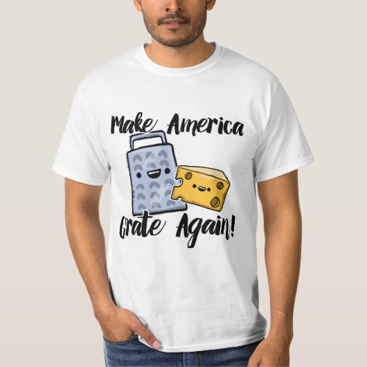 アメリカを再度火格子を付けさせます Tシャツ (正面)