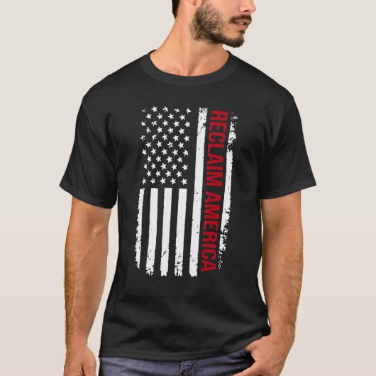 アメリカを再生 Tシャツ (正面)