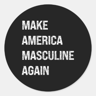 アメリカを再男らしび男性的な男性にする ラウンドシール