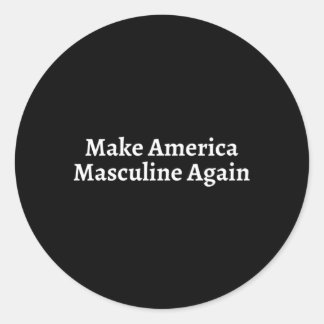 アメリカを再男らしび男性的な男性にする ラウンドシール