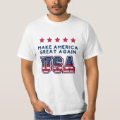 アメリカを再素晴らしびアメリカに Tシャツ (正面)