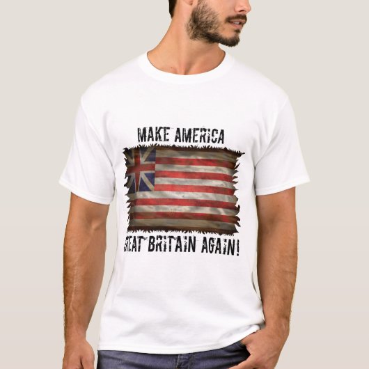 アメリカを再素晴らしびイギリスする Tシャツ (正面)