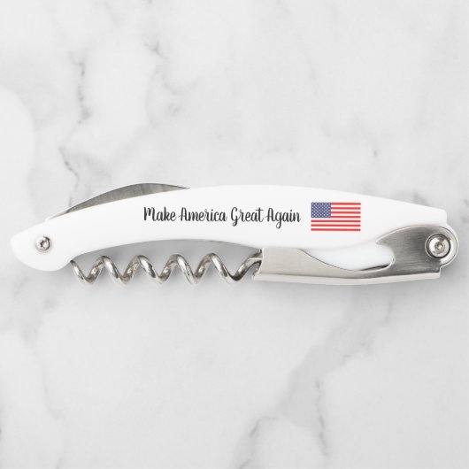 アメリカを再素晴らしび愛国的なアメリカ国旗にする ソムリエナイフ (裏面)