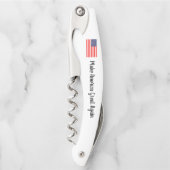 アメリカを再素晴らしび愛国的なアメリカ国旗にする ソムリエナイフ (正面)