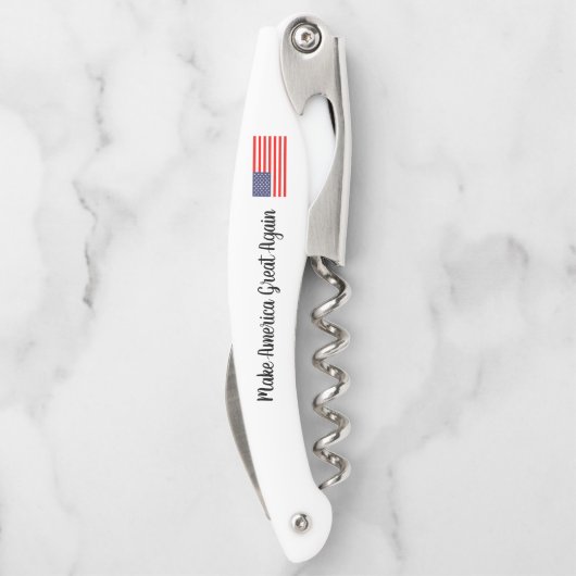 アメリカを再素晴らしび愛国的なアメリカ国旗にする ソムリエナイフ (裏面)