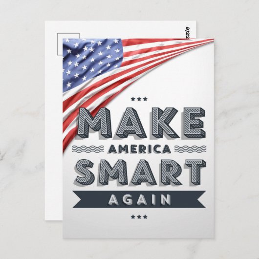 アメリカを再頭が切れるび国旗の抗議パロディにする ポストカード (正面/裏面)