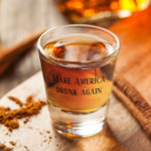 アメリカを再飲びユーモアおもしろいにする ショットグラス