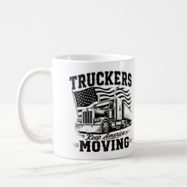 アメリカを動かすトラッカーズTシャツ コーヒーマグカップ