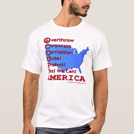アメリカを占めて下さい! Tシャツ (正面)