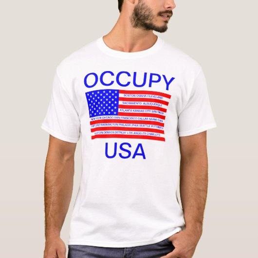 アメリカを占領せよ Tシャツ (正面)