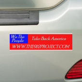 アメリカを取り戻して下さい バンパーステッカー (車上)