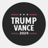 アメリカを取り戻すトランプVance 2024副社長 ラウンドシール (正面)