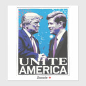 アメリカを団結させる象徴的なトランプ シール (シート)