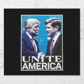 アメリカを団結させる象徴的なトランプ ビールラベル (シングルラベル)